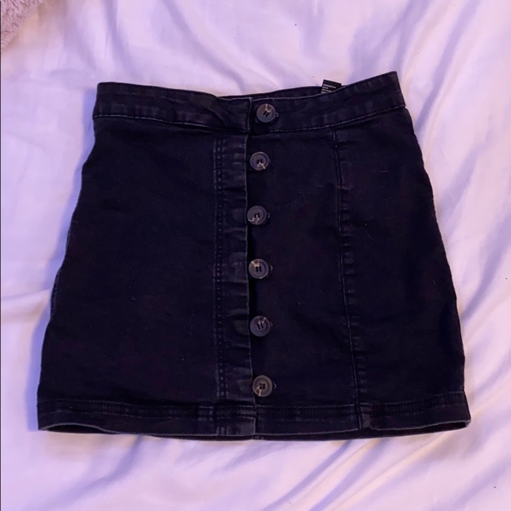 Black button up Skirt